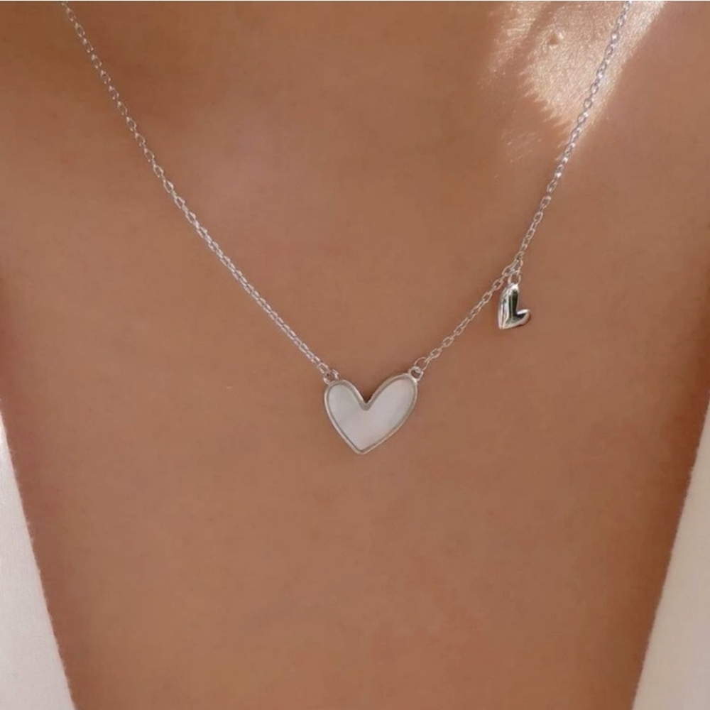 Double heart necklace